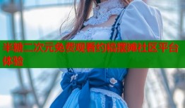 半糖二次元免费观看约稿摆摊社区平台体验