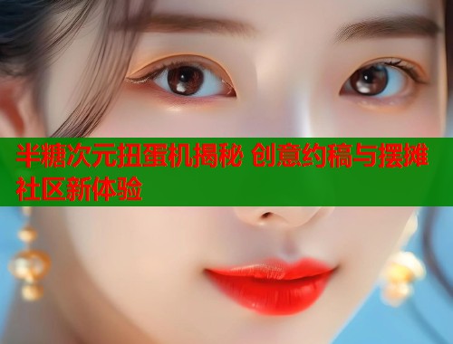 半糖次元扭蛋机揭秘 创意约稿与摆摊社区新体验